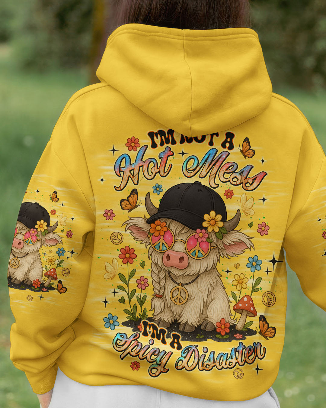 I'M NOT A HOT MESS COW ALL OVER PRINT  - TLNT2808251