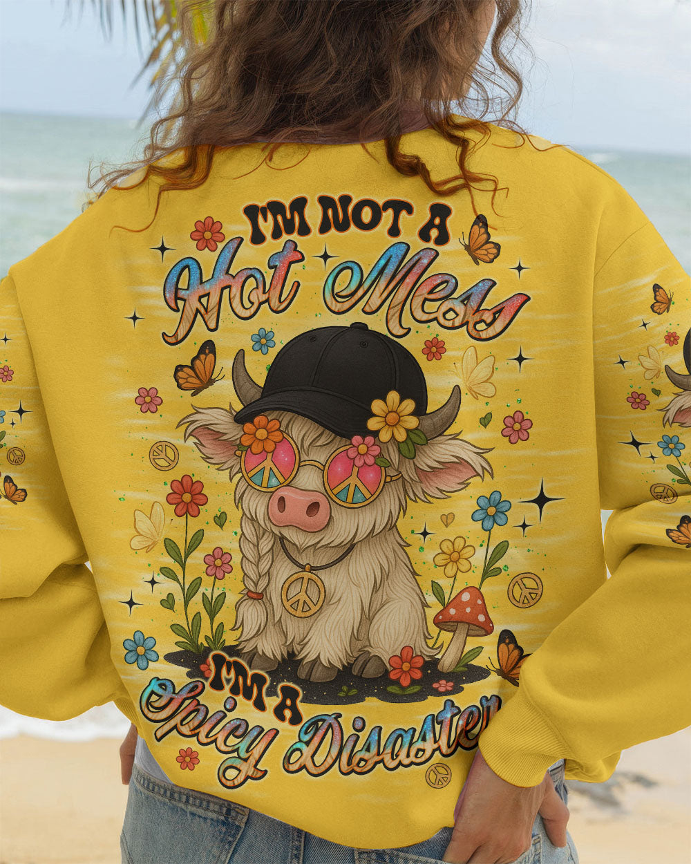 I'M NOT A HOT MESS COW ALL OVER PRINT  - TLNT2808251