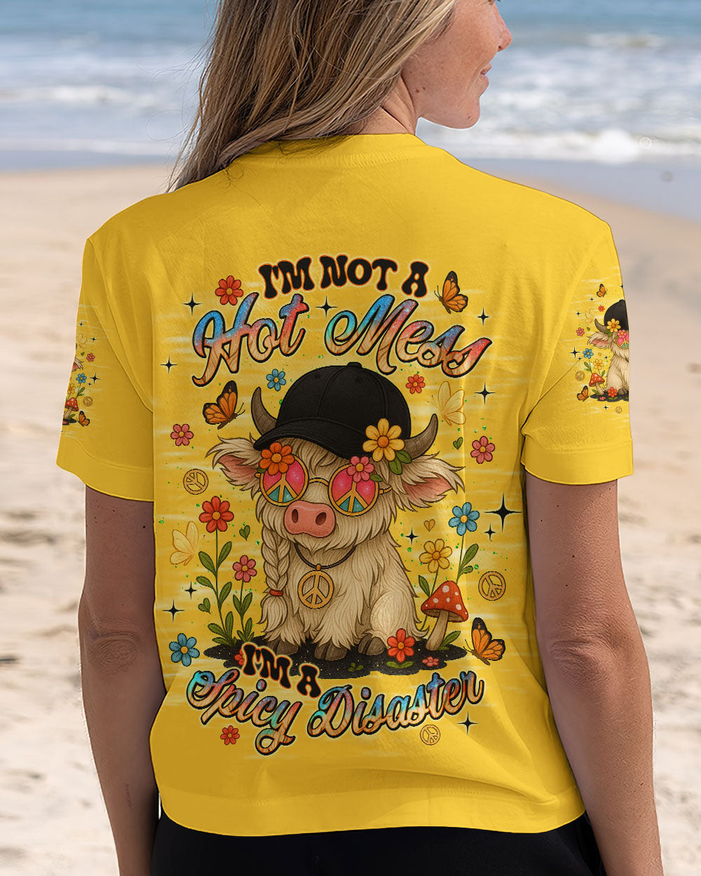 I'M NOT A HOT MESS COW ALL OVER PRINT  - TLNT2808251