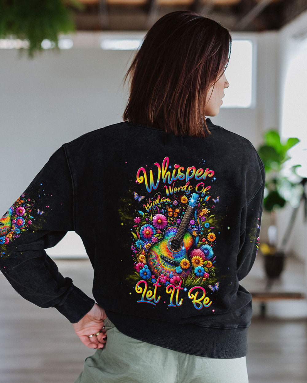 WHISPER WORDS OF WISDOM COLORFUL GUITAR ALL OVER PRINT - TLNT2812233