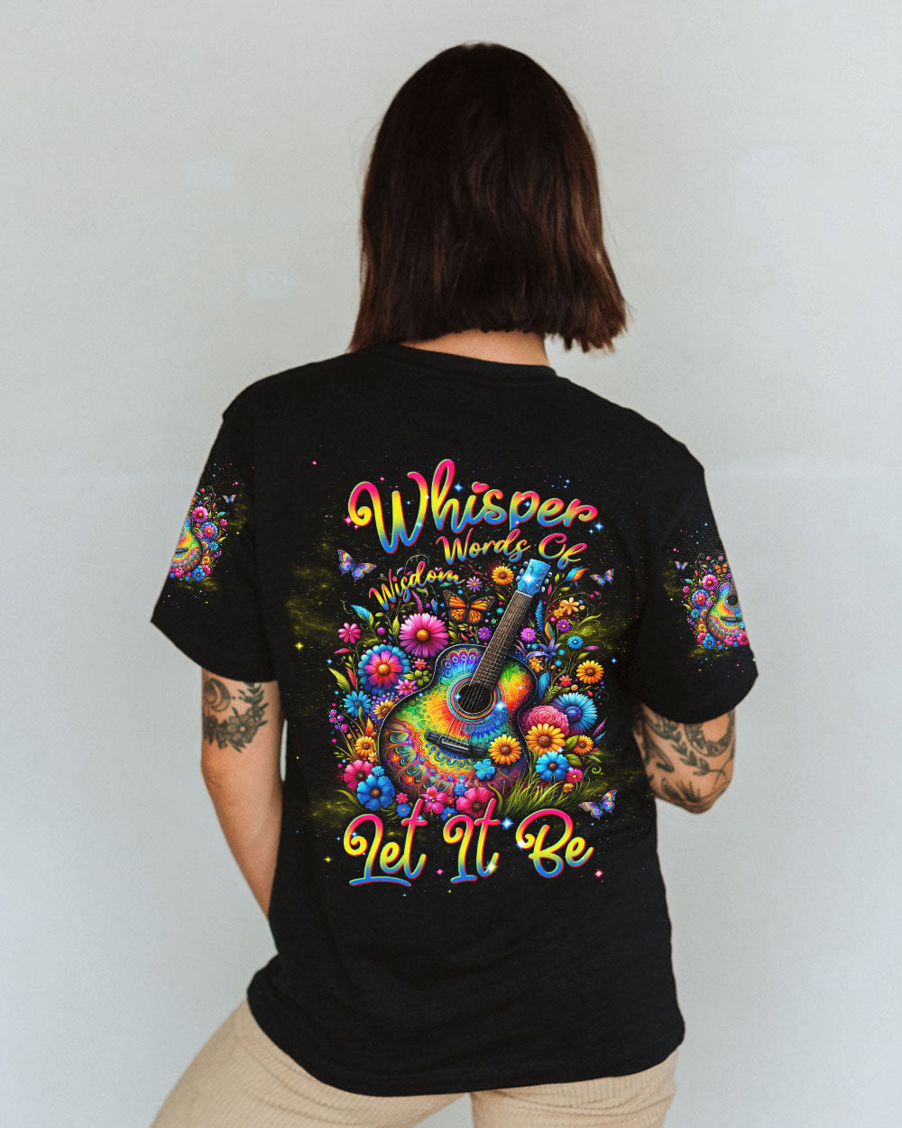 WHISPER WORDS OF WISDOM COLORFUL GUITAR ALL OVER PRINT - TLNT2812233