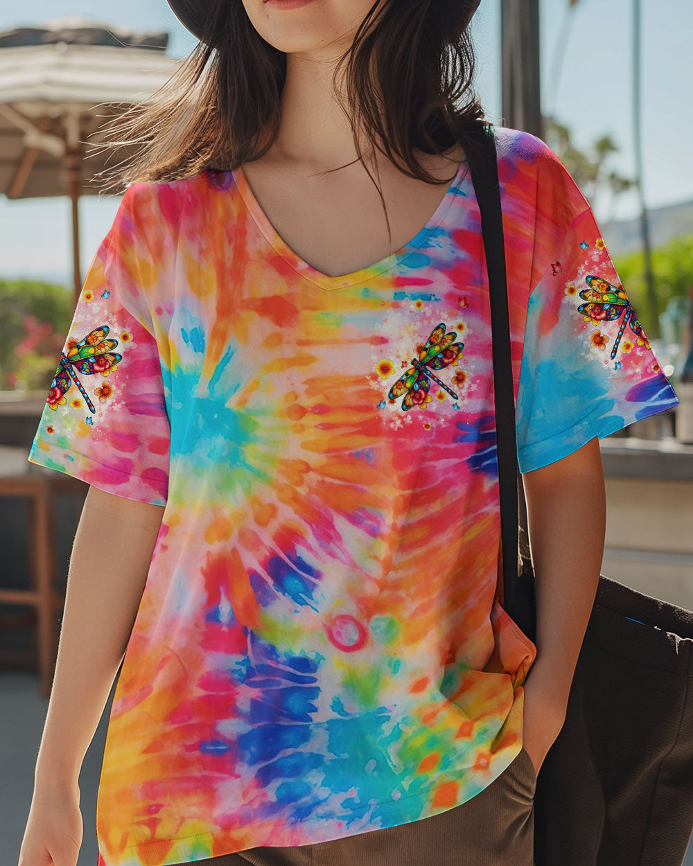 JUST BREATHE DRAGONFLY TIE DYE ALL OVER PRINT - TLNT2904251