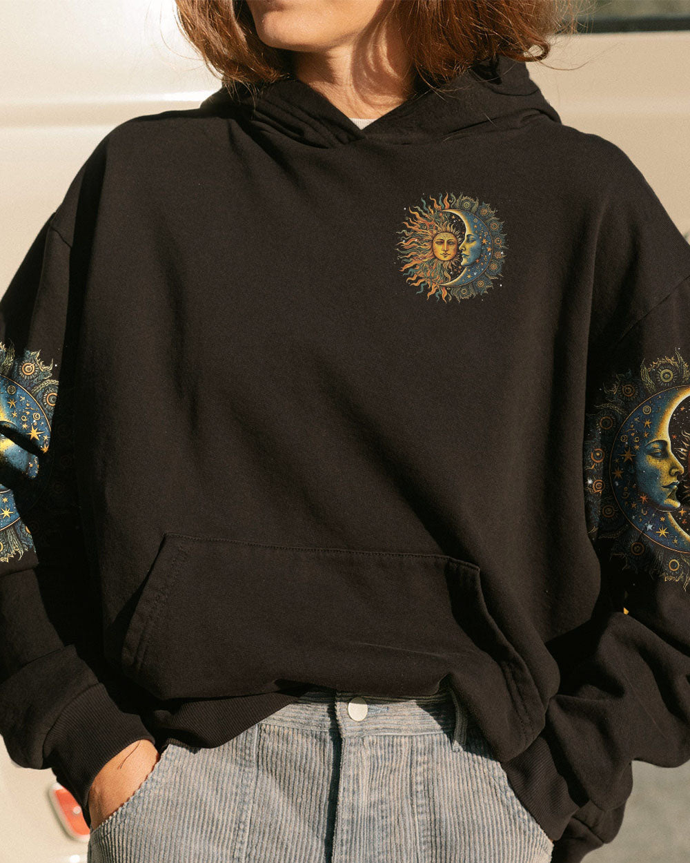 THINK HIPPIE THOUGHTS SUN AND MOON ALL OVER PRINT - TLNT2905232