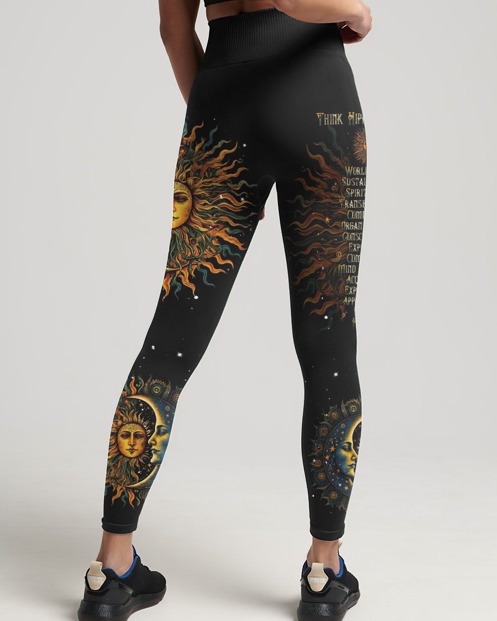 THINK HIPPIE THOUGHTS SUN AND MOON ALL OVER PRINT - TLNT2905232