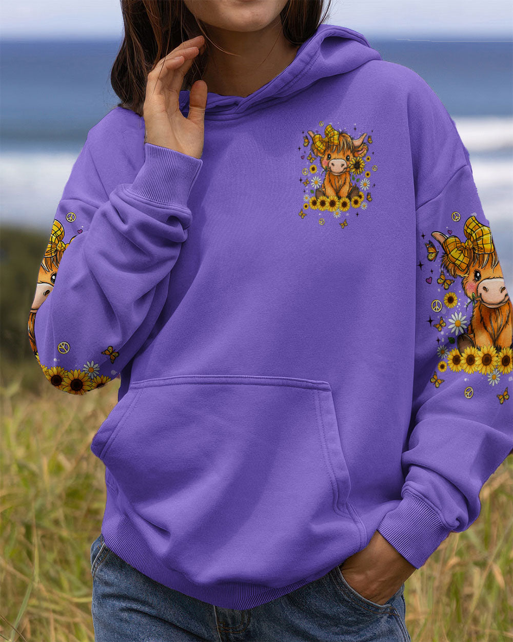 SORTA SWEET BUT MOODY COW ALL OVER PRINT - TLNT3010252
