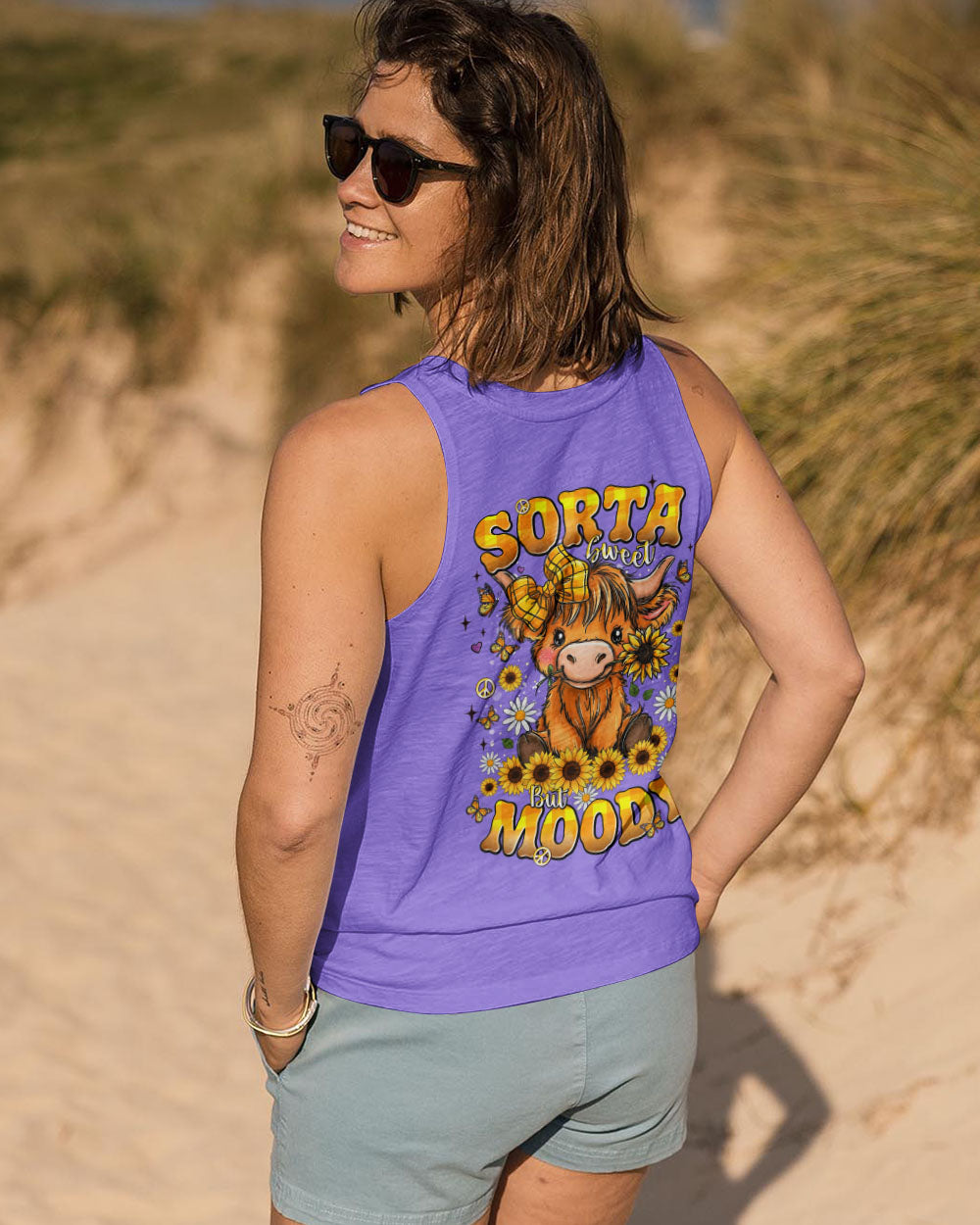 SORTA SWEET BUT MOODY COW ALL OVER PRINT - TLNT3010252