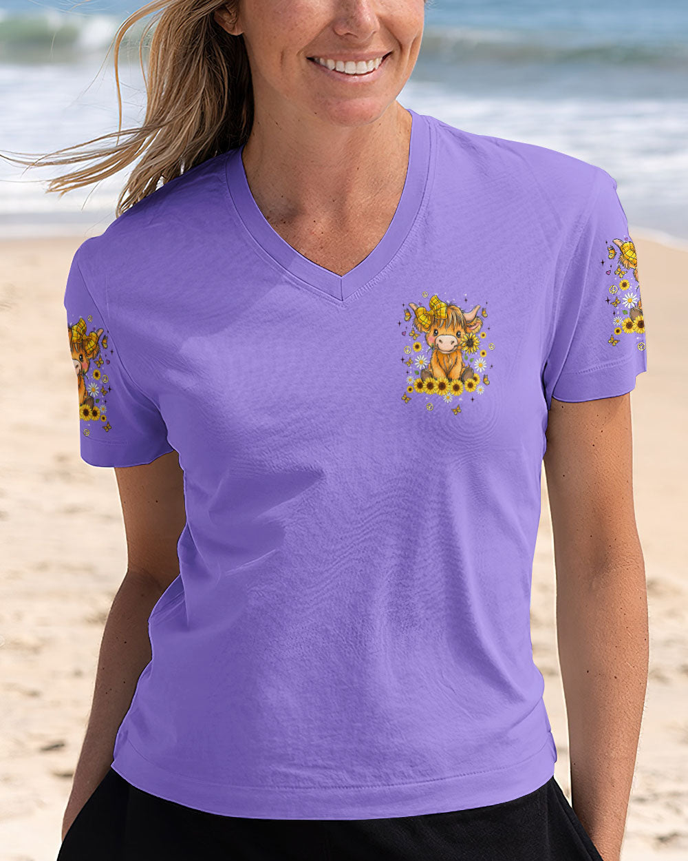 SORTA SWEET BUT MOODY COW ALL OVER PRINT - TLNT3010252