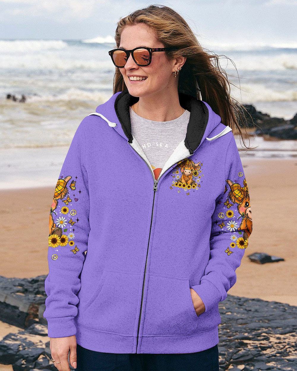 SORTA SWEET BUT MOODY COW ALL OVER PRINT - TLNT3010252