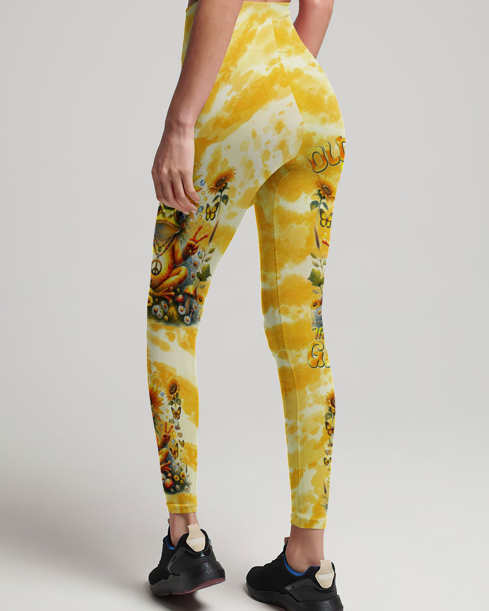 OLD HIPPIES FROG SUNFLOWER ALL OVER PRINT - TLNT3011231