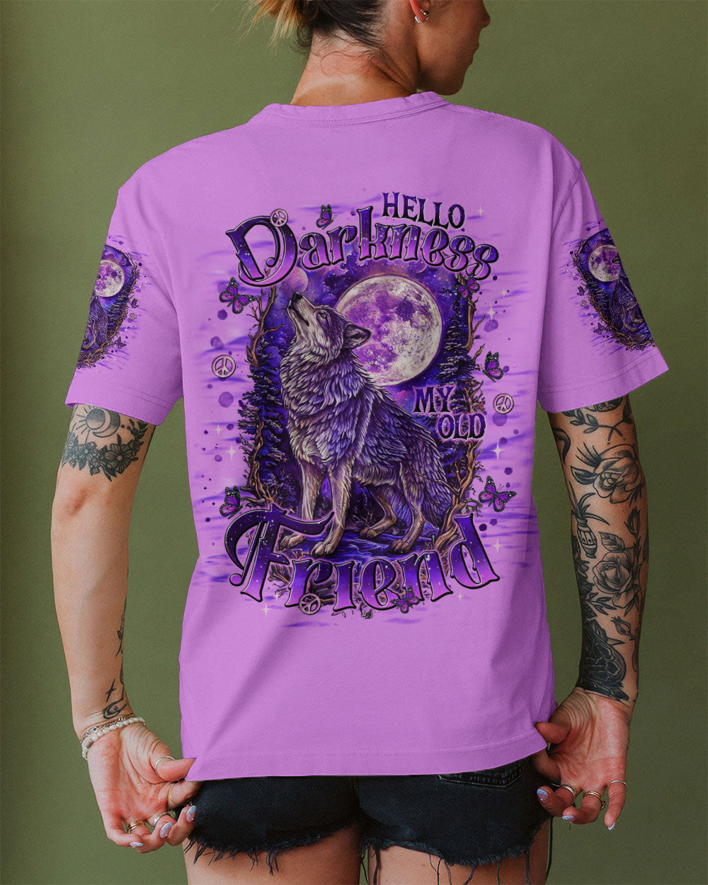 HELLO DARKNESS MY OLD FRIEND WOLF ALL OVER PRINT - TLNT3110252