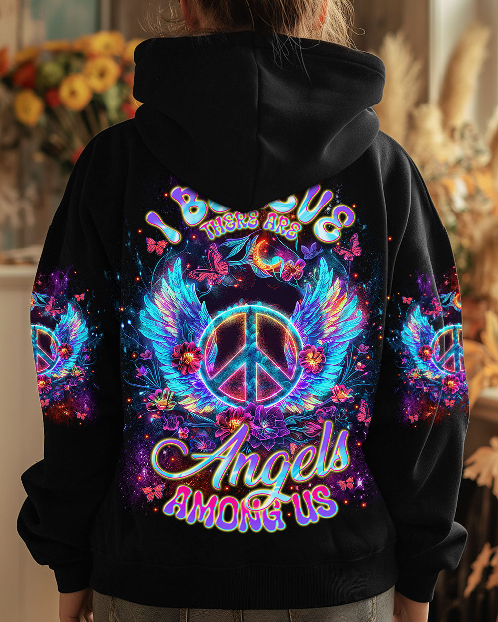 I BELIEVE THERE ARE ANGELS AMONG US WINGS ALL OVER PRINT - TLNT3112242
