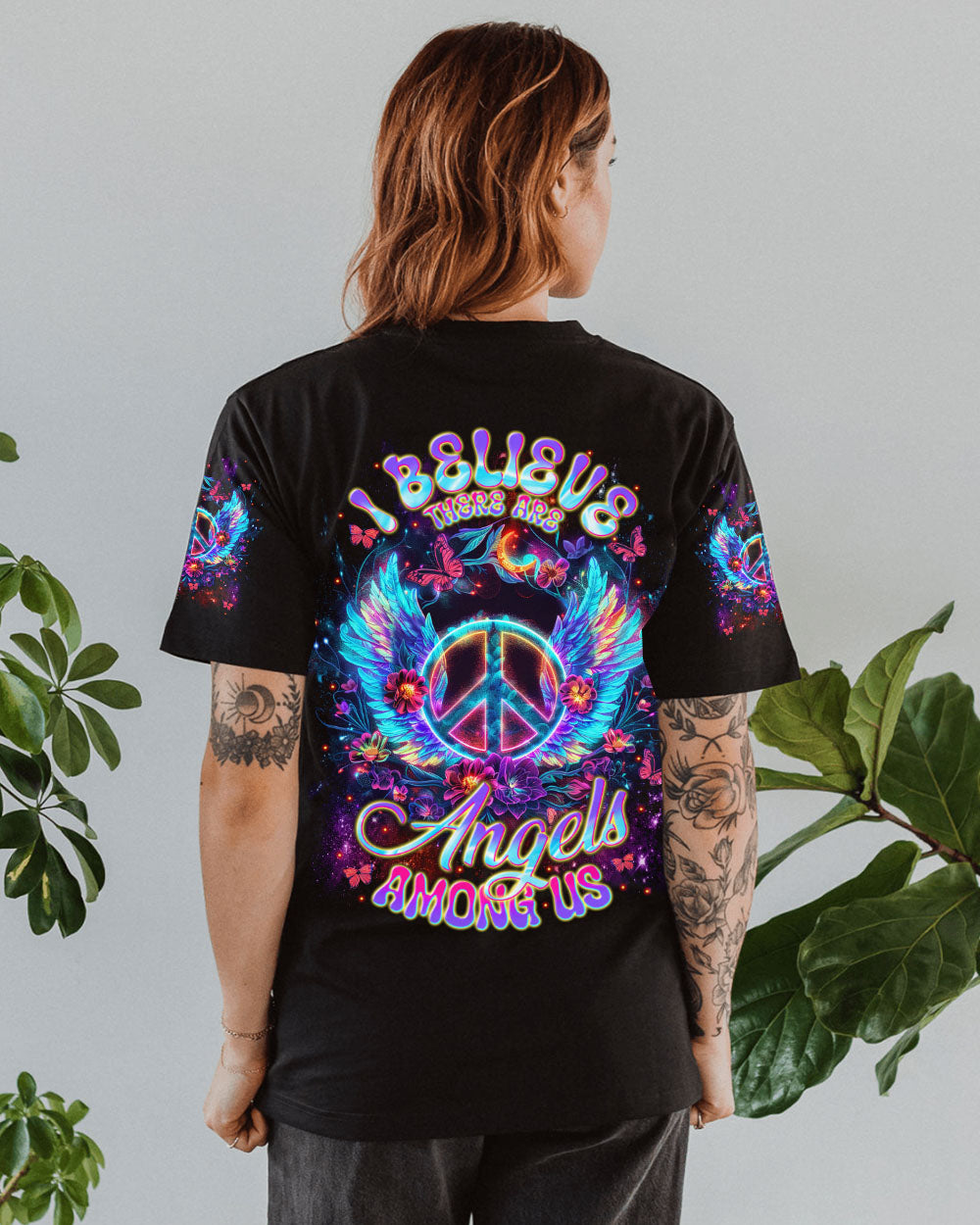 I BELIEVE THERE ARE ANGELS AMONG US WINGS ALL OVER PRINT - TLNT3112242