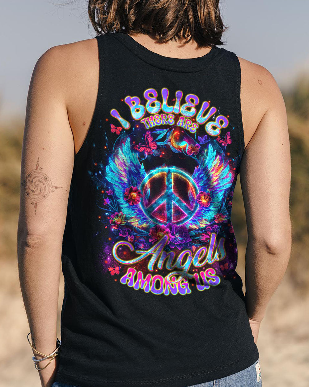 I BELIEVE THERE ARE ANGELS AMONG US WINGS ALL OVER PRINT - TLNT3112242