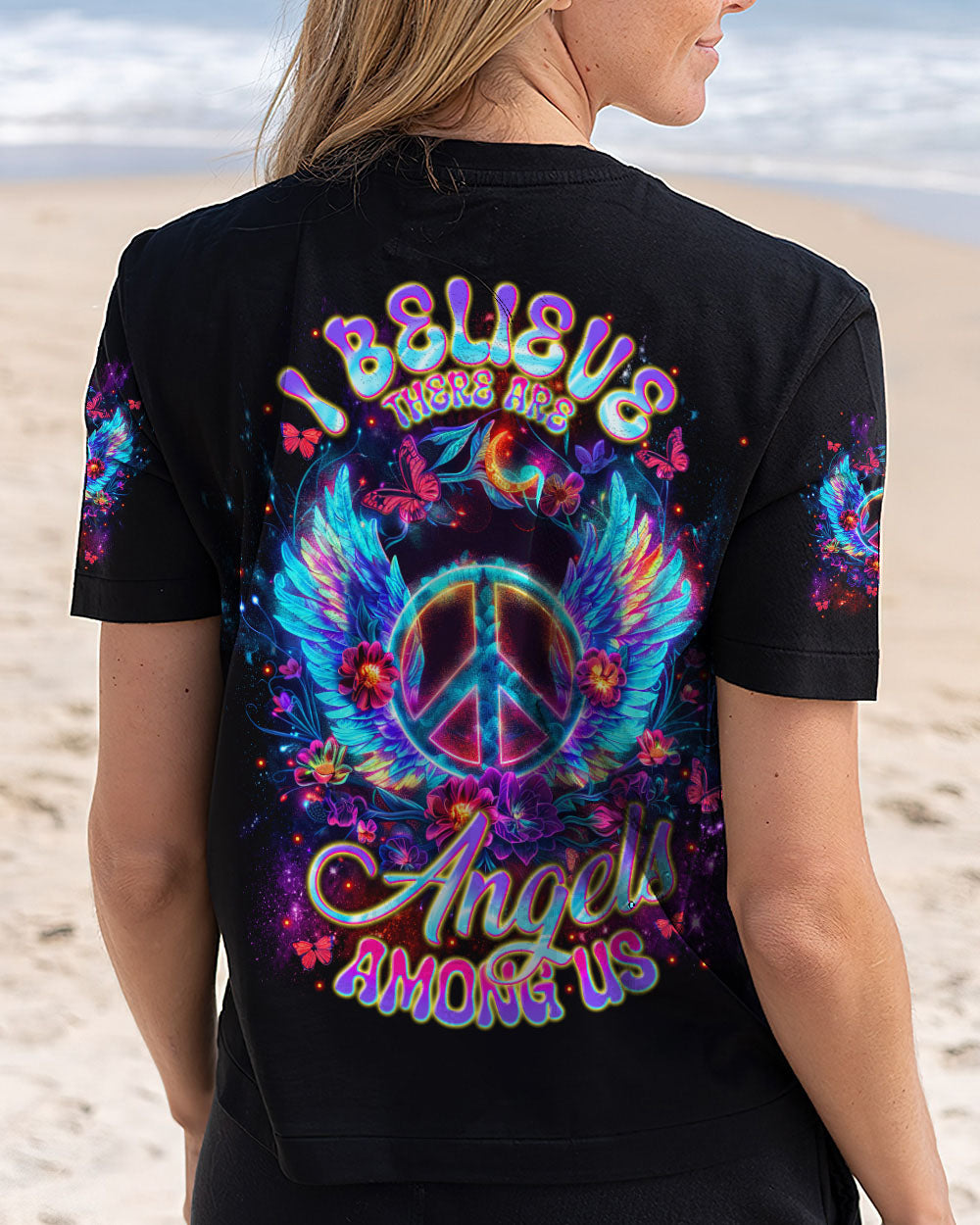 I BELIEVE THERE ARE ANGELS AMONG US WINGS ALL OVER PRINT - TLNT3112242