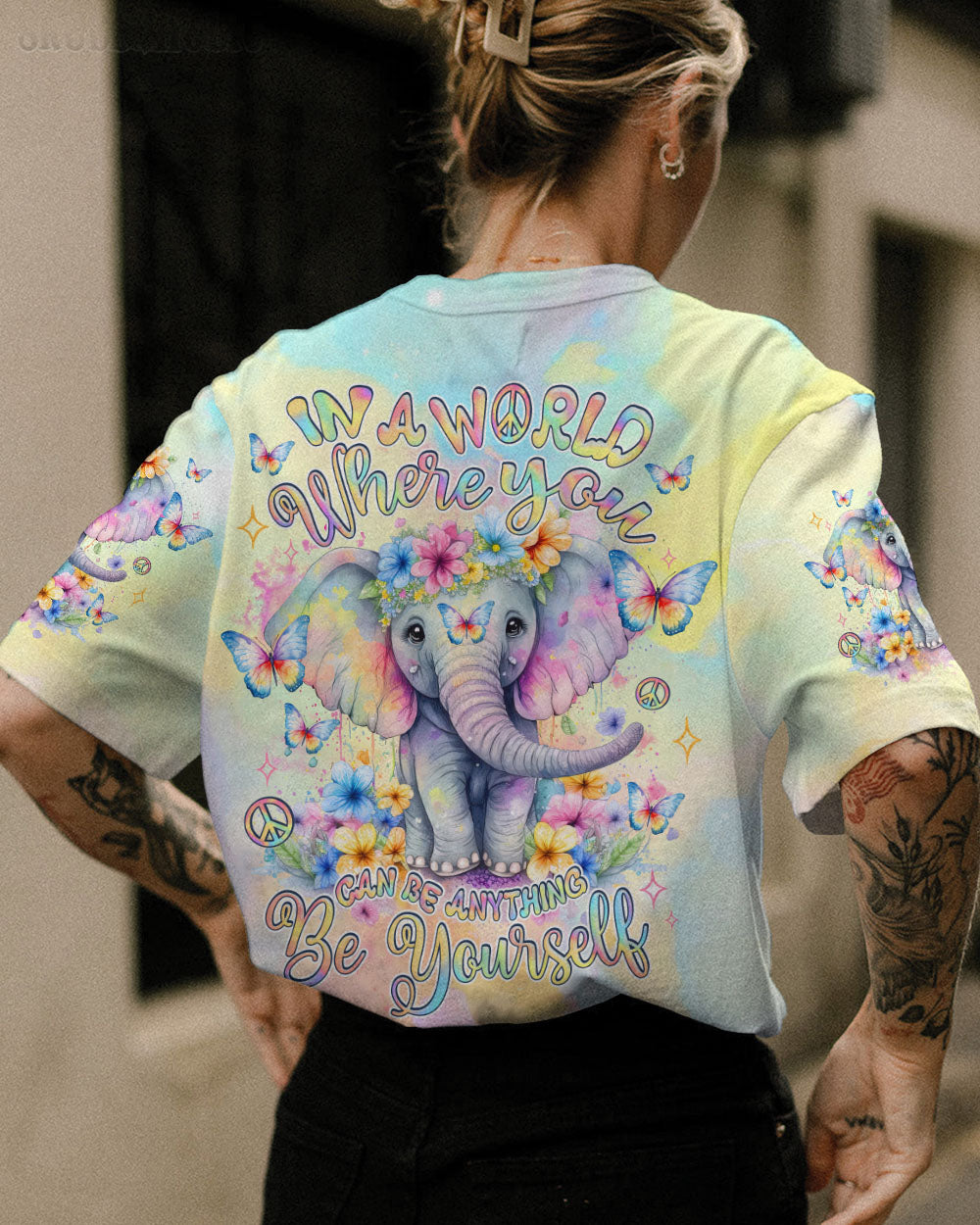 BE YOURSELF ELEPHANT ALL OVER PRINT - TLNZ0103243
