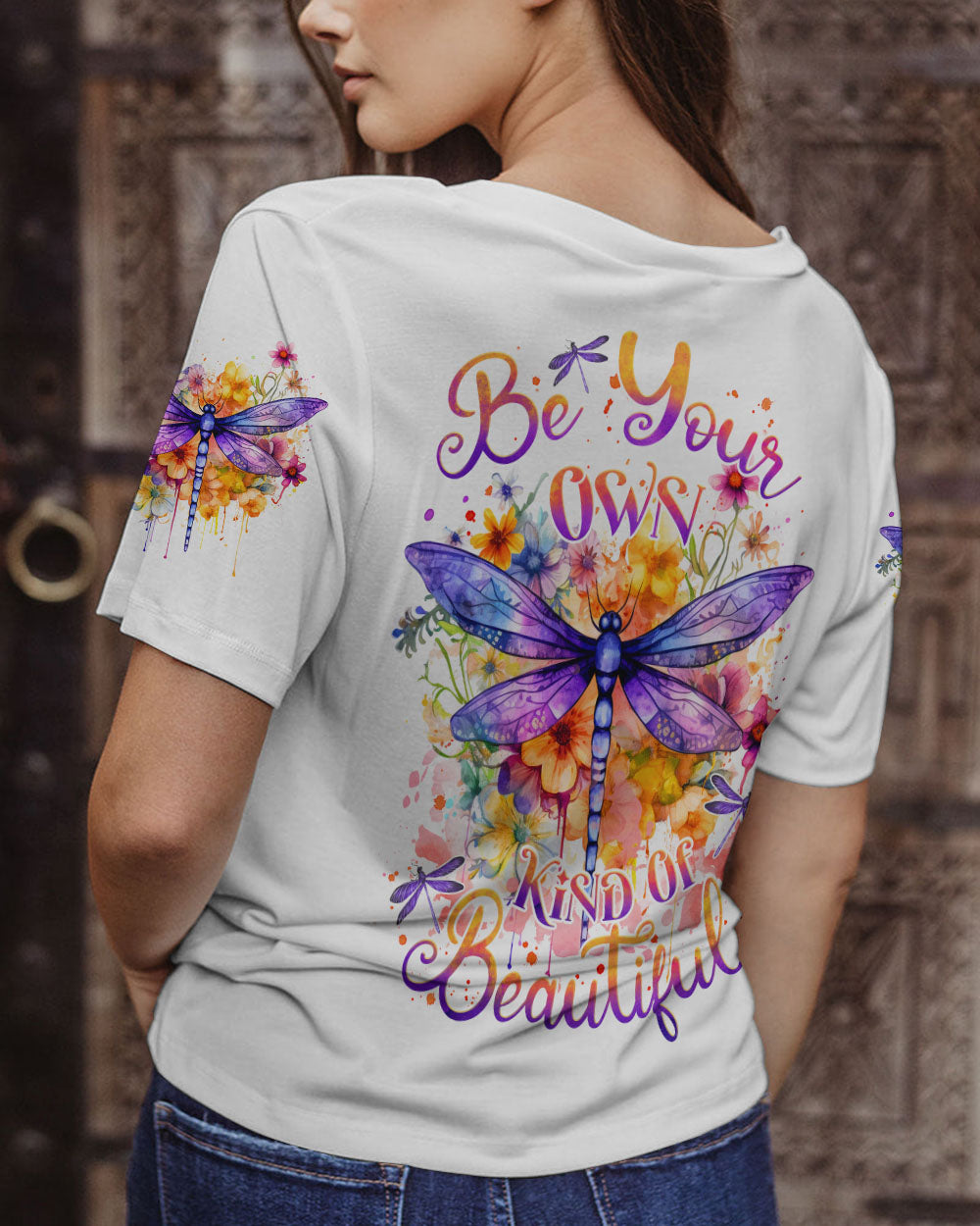 BE YOUR OWN KIND OF BEAUTIFUL DRAGONFLY ALL OVER PRINT - TLNZ0201244