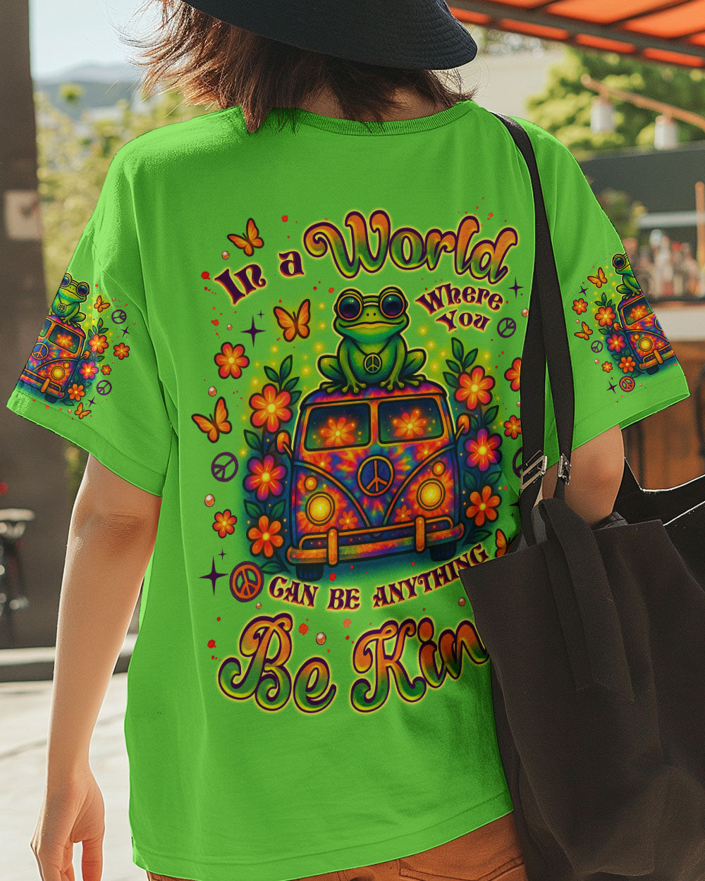 BE KIND FROG BUS ALL OVER PRINT - TLNZ0206253