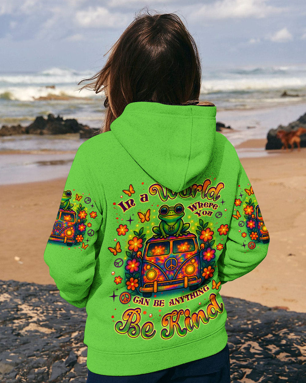 BE KIND FROG BUS ALL OVER PRINT - TLNZ0206253