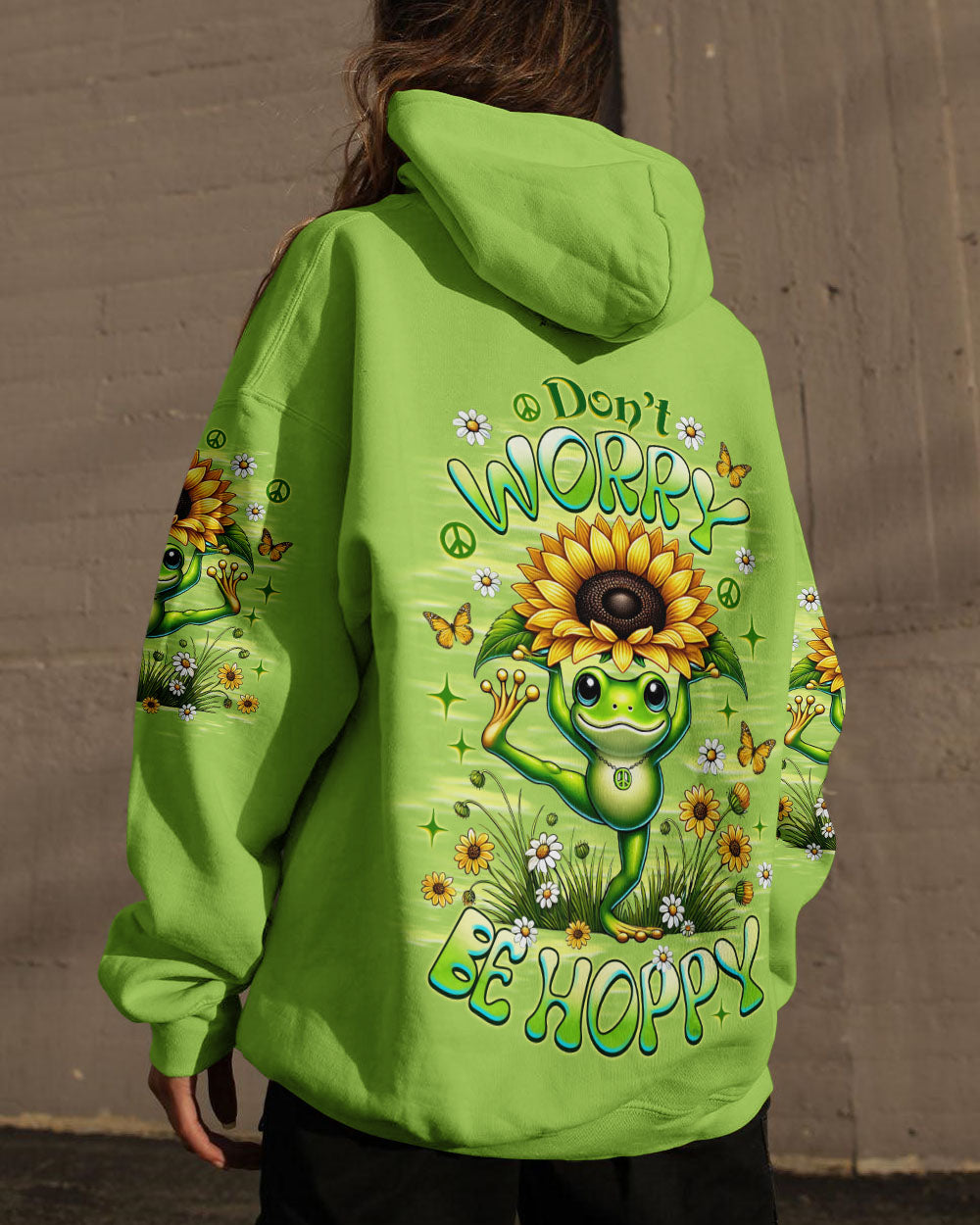 DON'T WORRY BE HOPPY FROG ALL OVER PRINT - TLNZ0207251