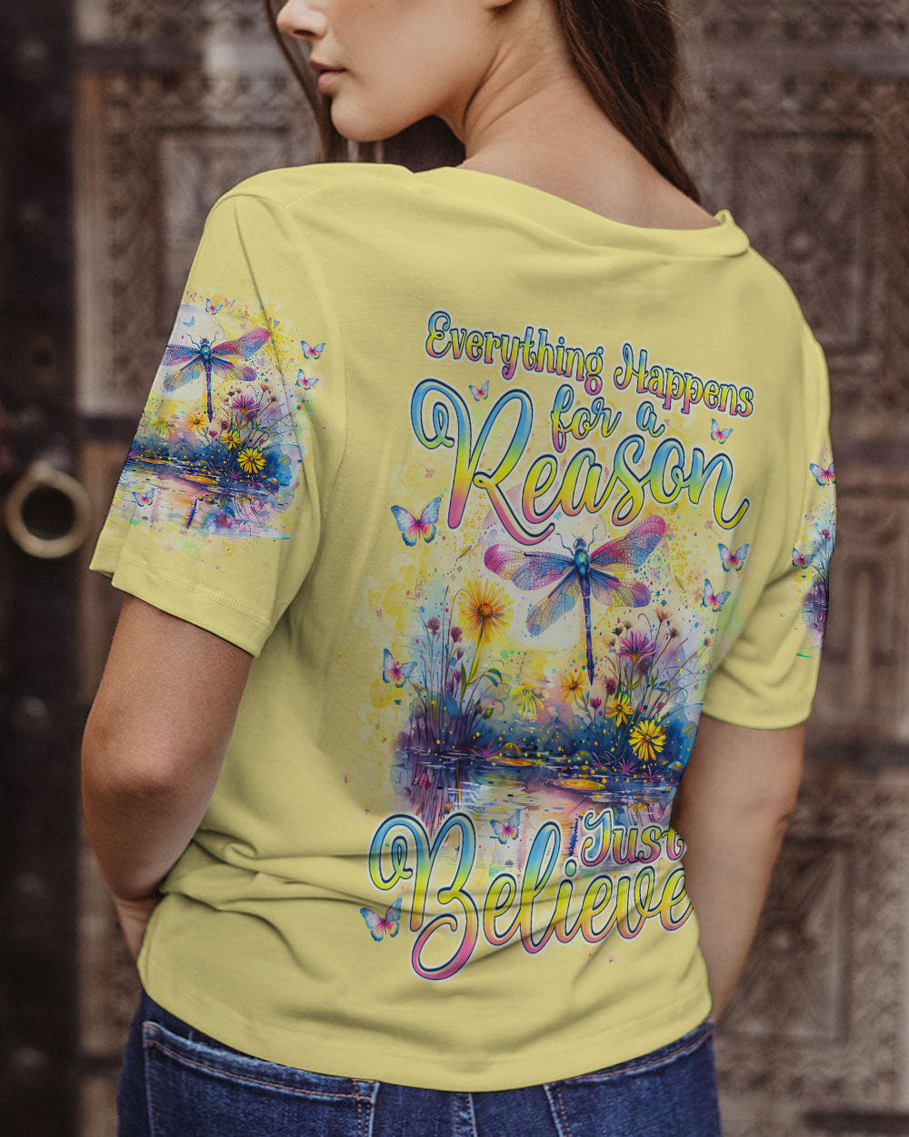 JUST BELIEVE DRAGONFLY ALL OVER PRINT - TLNZ0304241