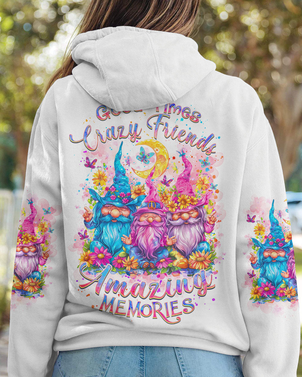 GOOD TIMES CRAZY FRIENDS GNOME ALL OVER PRINT - TLNZ0305244