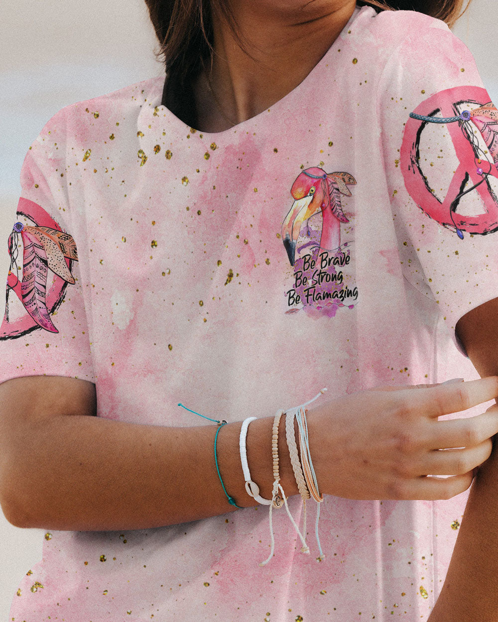 BE BRAVE BE STRONG BE FLAMAZING ALL OVER PRINT - TLNZ0307231