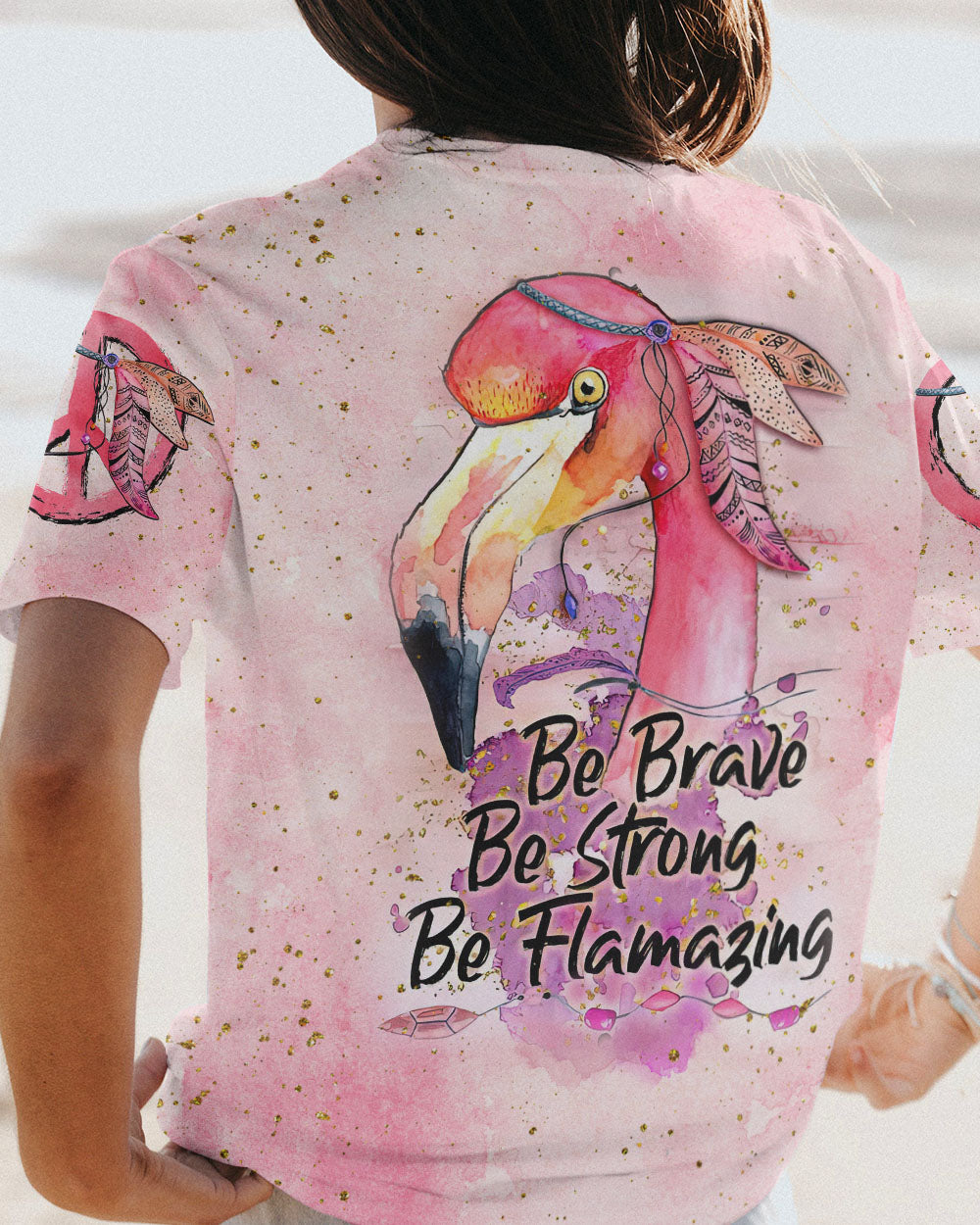 BE BRAVE BE STRONG BE FLAMAZING ALL OVER PRINT - TLNZ0307231