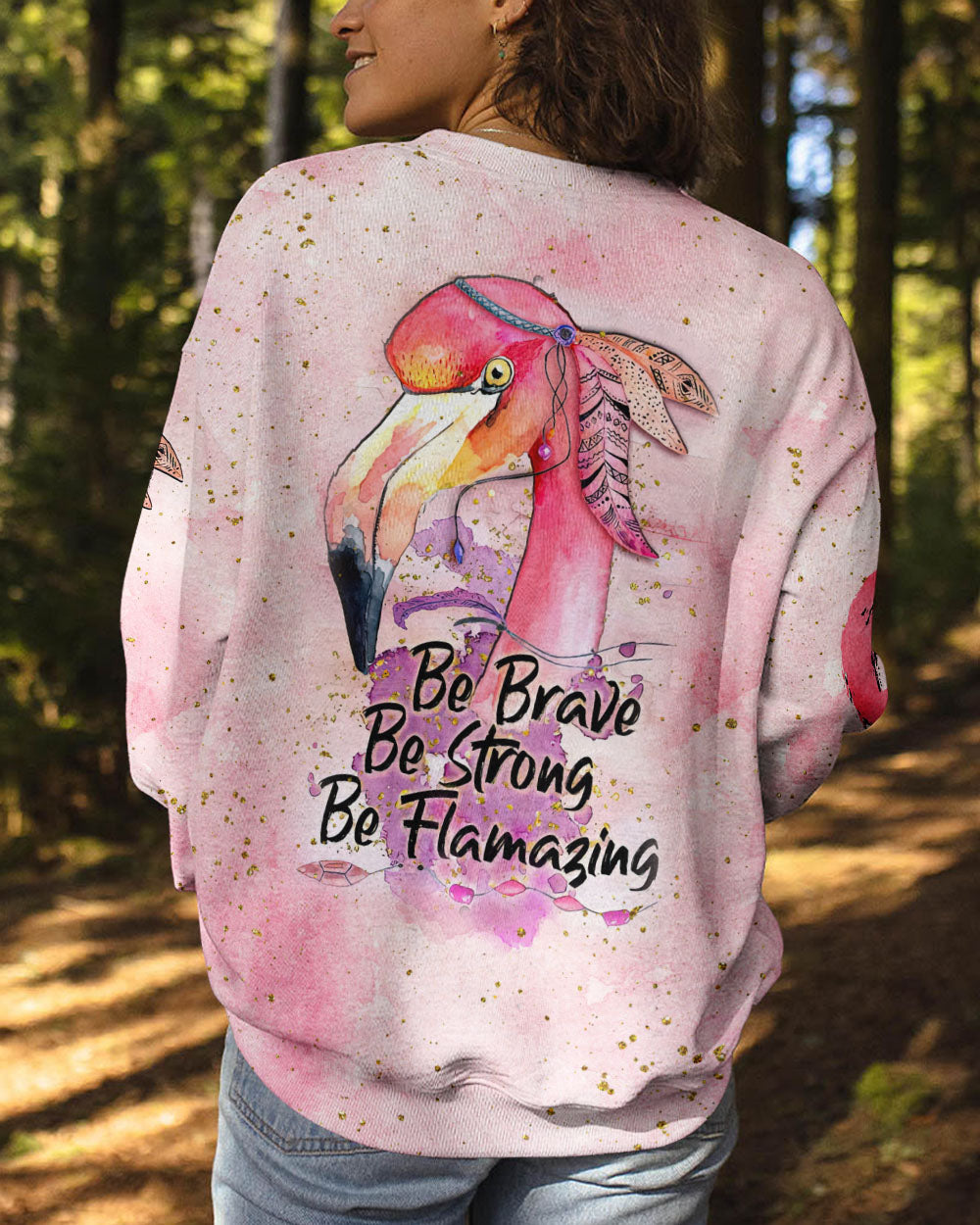 BE BRAVE BE STRONG BE FLAMAZING ALL OVER PRINT - TLNZ0307231