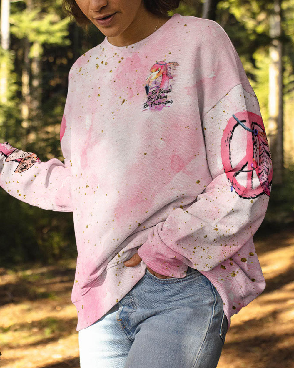 BE BRAVE BE STRONG BE FLAMAZING ALL OVER PRINT - TLNZ0307231