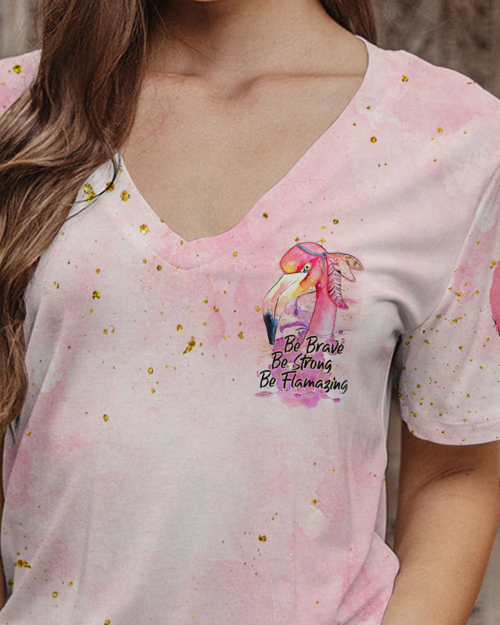 BE BRAVE BE STRONG BE FLAMAZING ALL OVER PRINT - TLNZ0307231