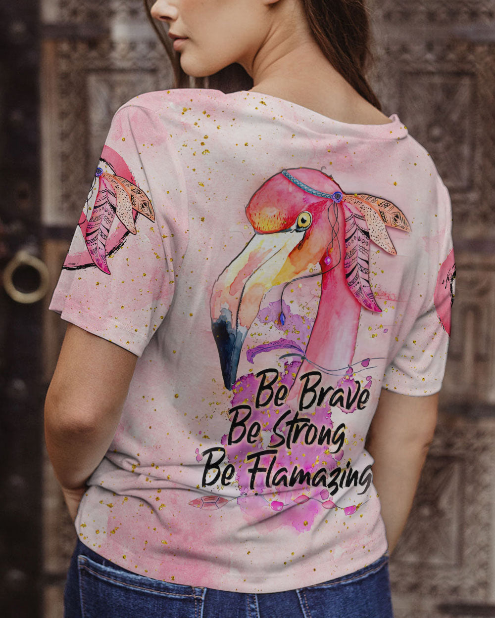 BE BRAVE BE STRONG BE FLAMAZING ALL OVER PRINT - TLNZ0307231