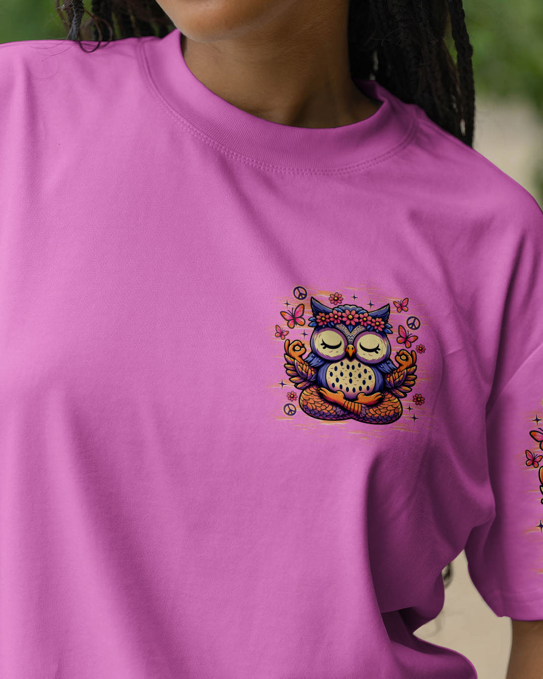 JUST BREATHE OWL ALL OVER PRINT - TLNZ0307251