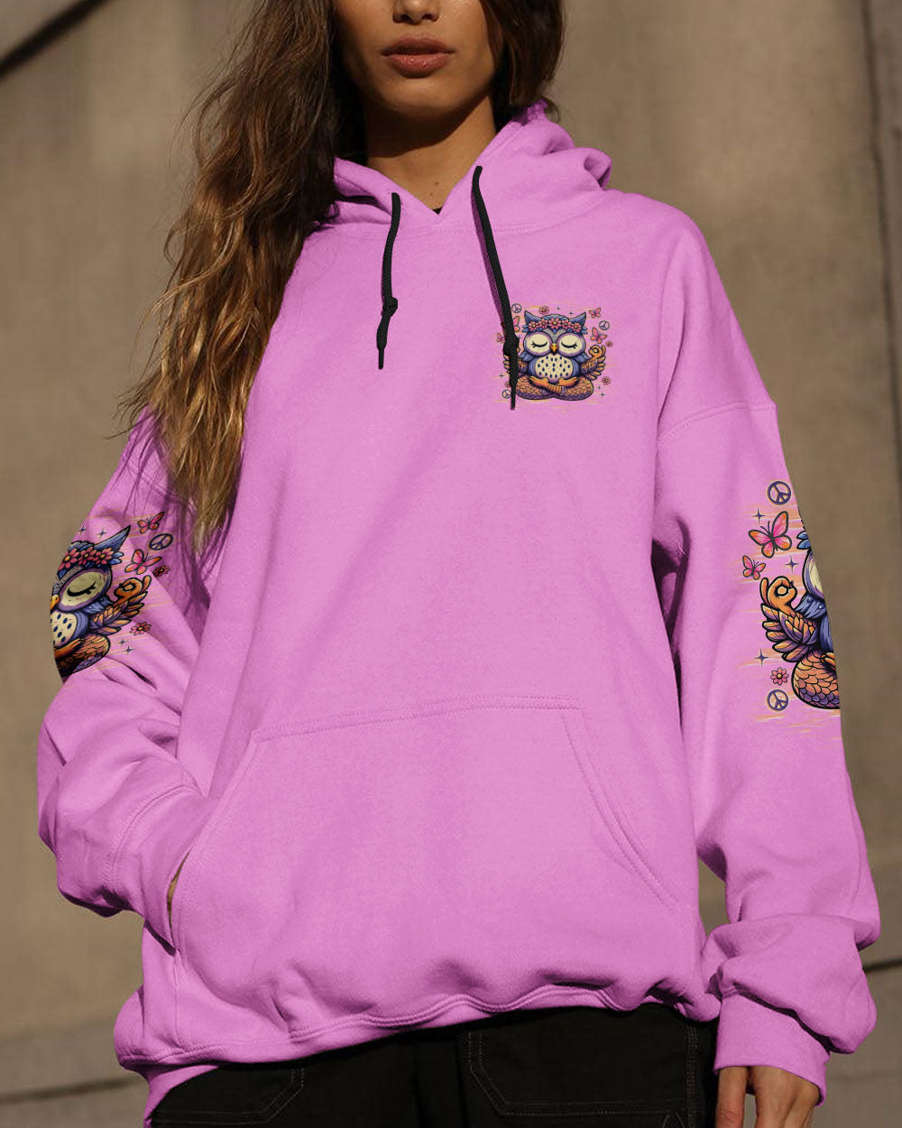 JUST BREATHE OWL ALL OVER PRINT - TLNZ0307251