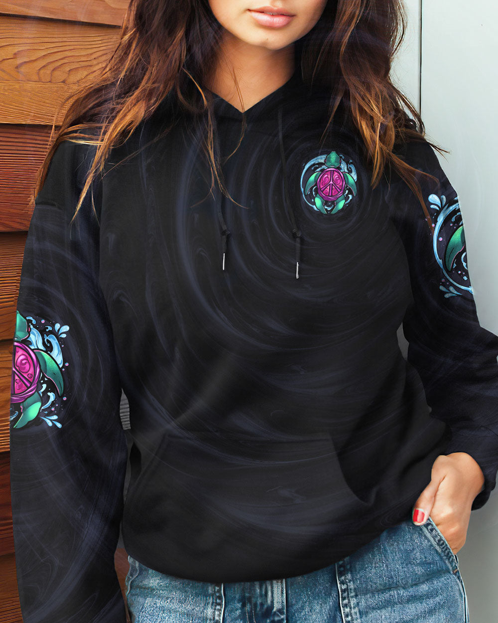 PEACE Y'ALL TURTLE ALL OVER PRINT - TLNZ0407231