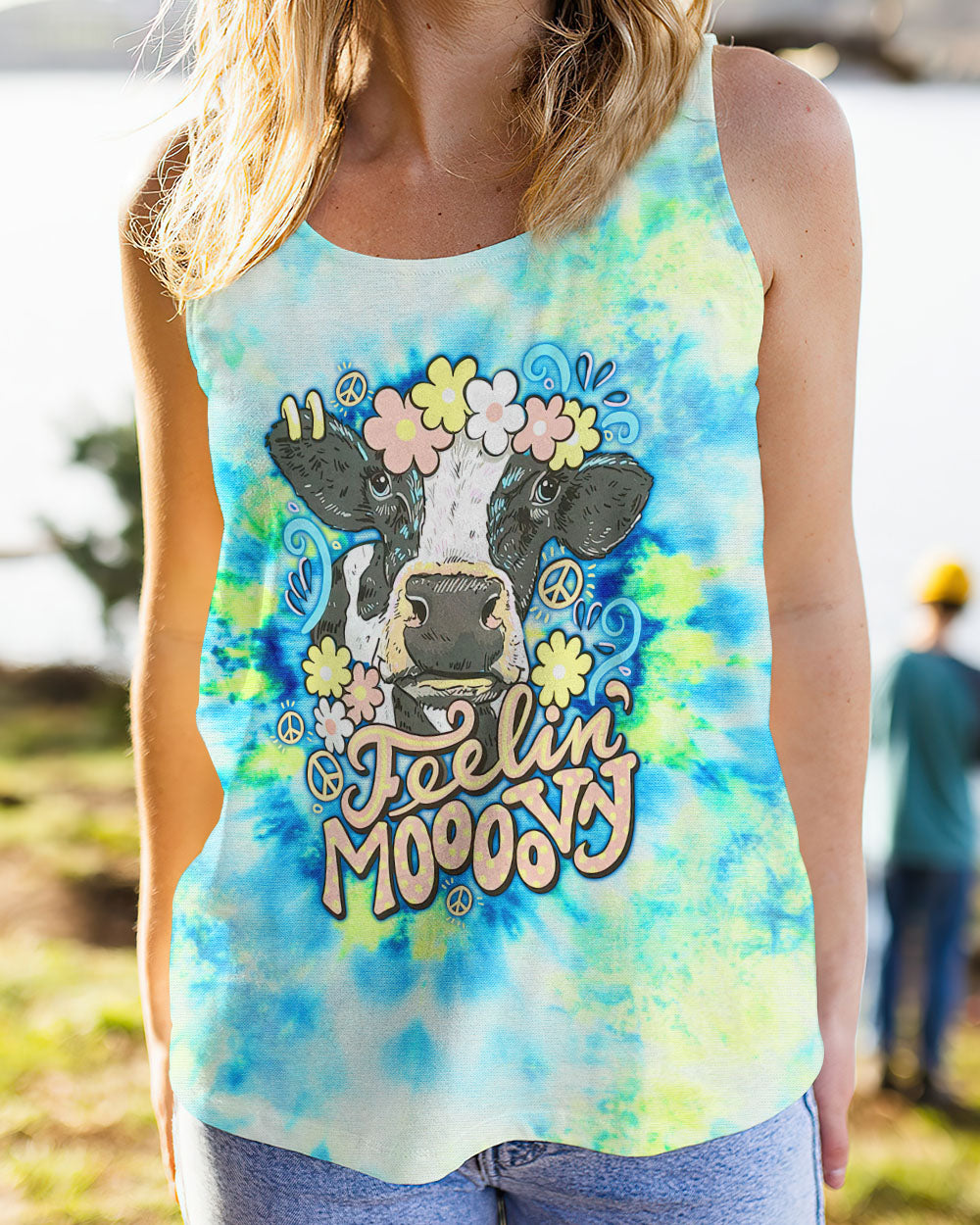 FEELING MOOVY COW TIE DYE ALL OVER PRINT - TLNZ0408232