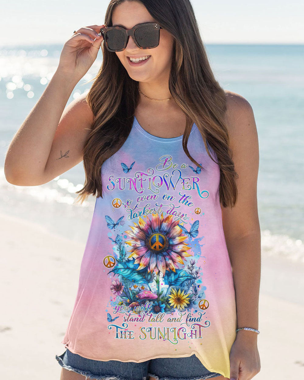 BE A SUNFLOWER ALL OVER PRINT - TLNZ0508241
