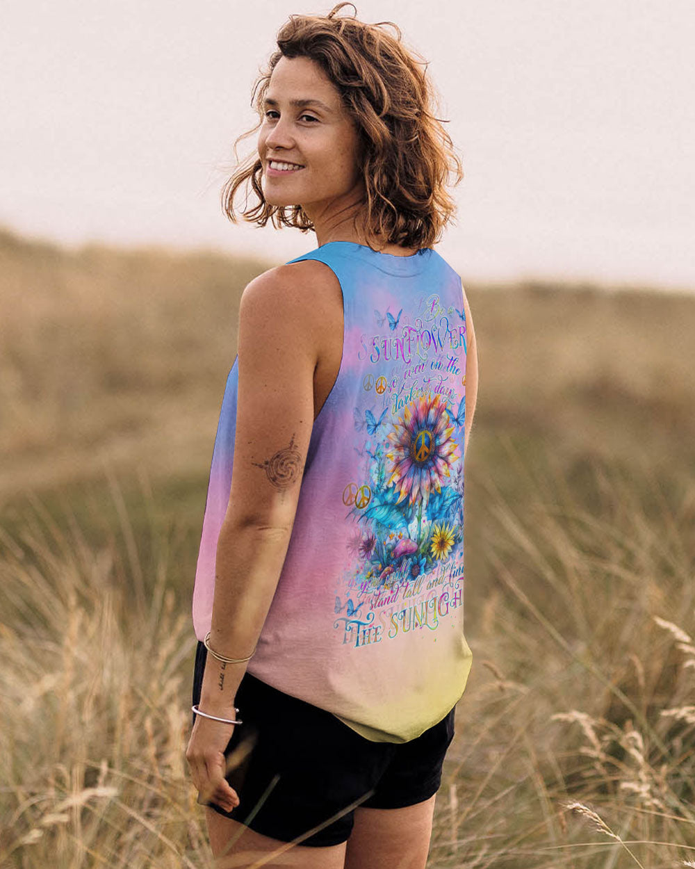 BE A SUNFLOWER ALL OVER PRINT - TLNZ0508241