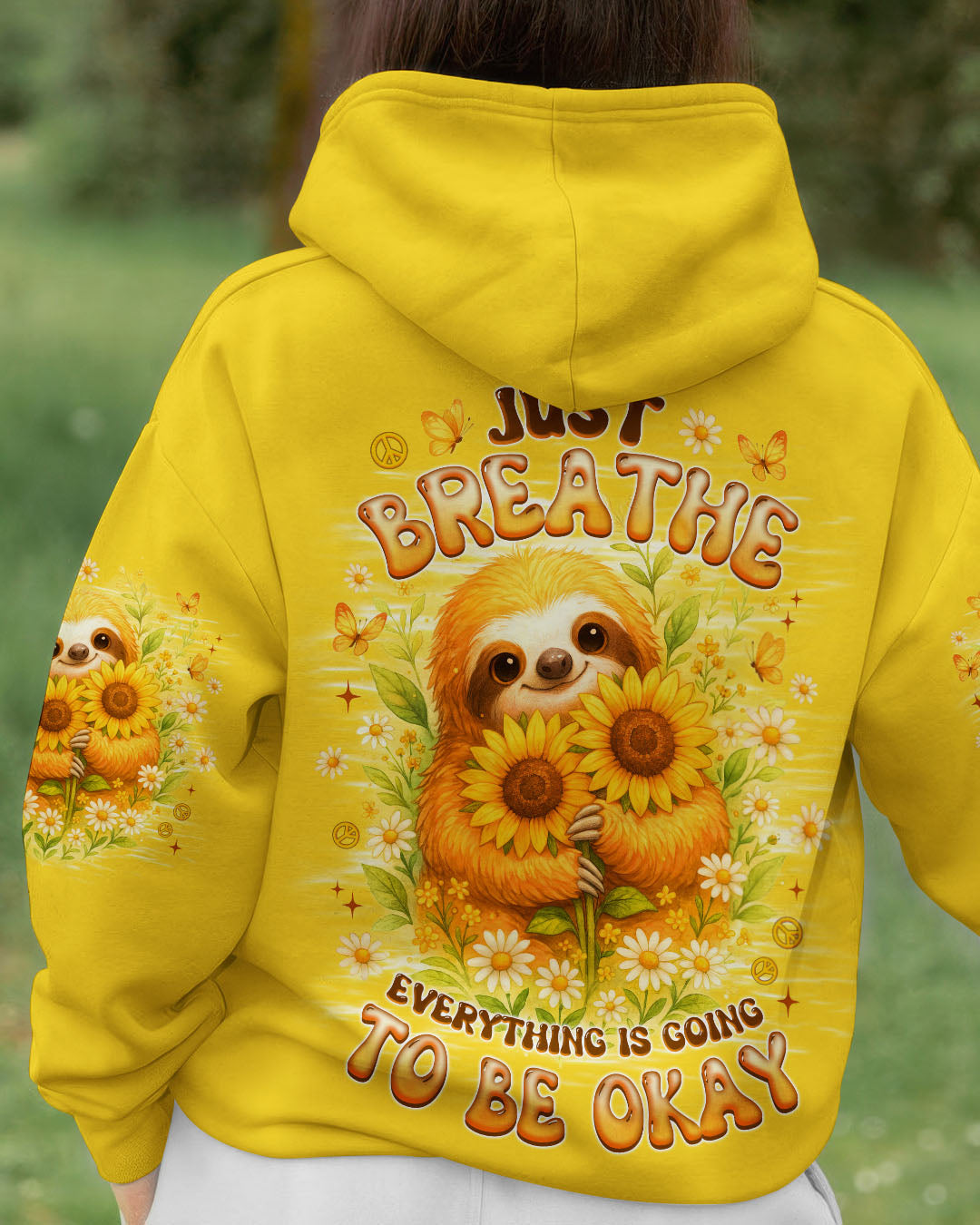 JUST BREATHE SLOTH ALL OVER PRINT - TLNZ0509253