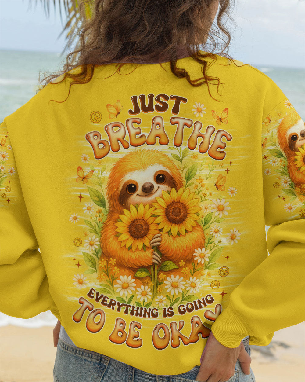JUST BREATHE SLOTH ALL OVER PRINT - TLNZ0509253