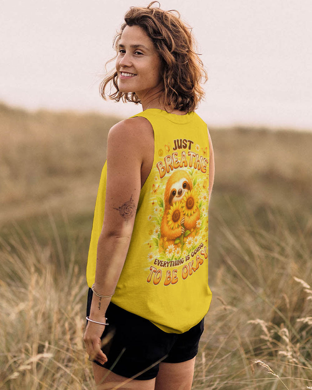 JUST BREATHE SLOTH ALL OVER PRINT - TLNZ0509253
