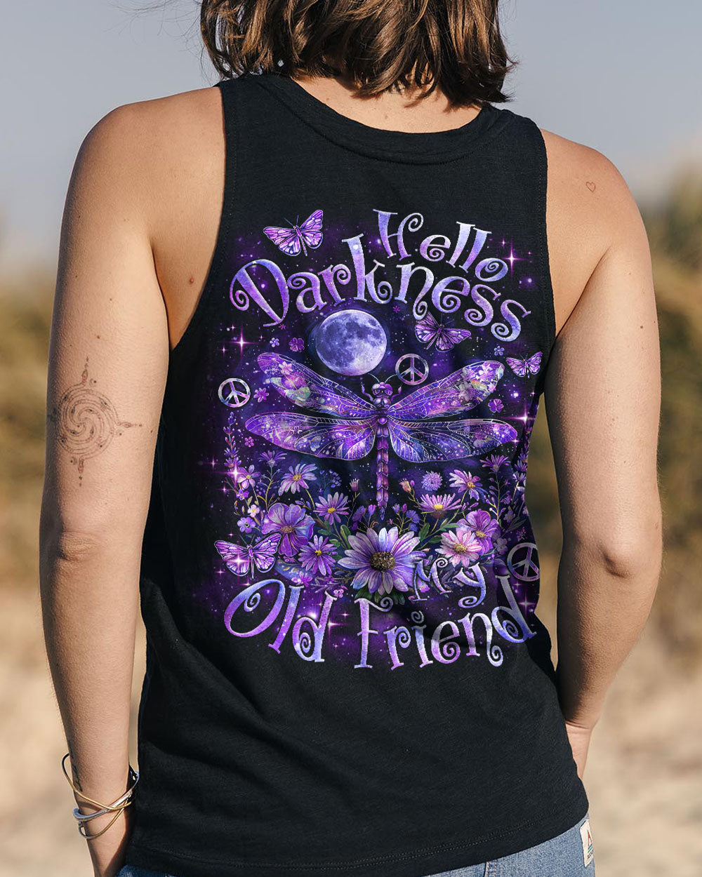 HELLO DARKNESS MY OLD FRIEND DRAGONFLY ALL OVER PRINT - TLNZ0603241