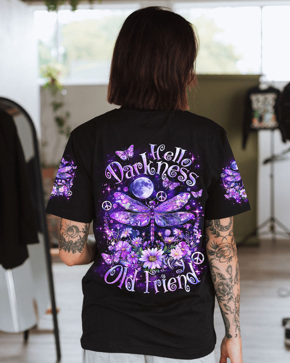HELLO DARKNESS MY OLD FRIEND DRAGONFLY ALL OVER PRINT - TLNZ0603241