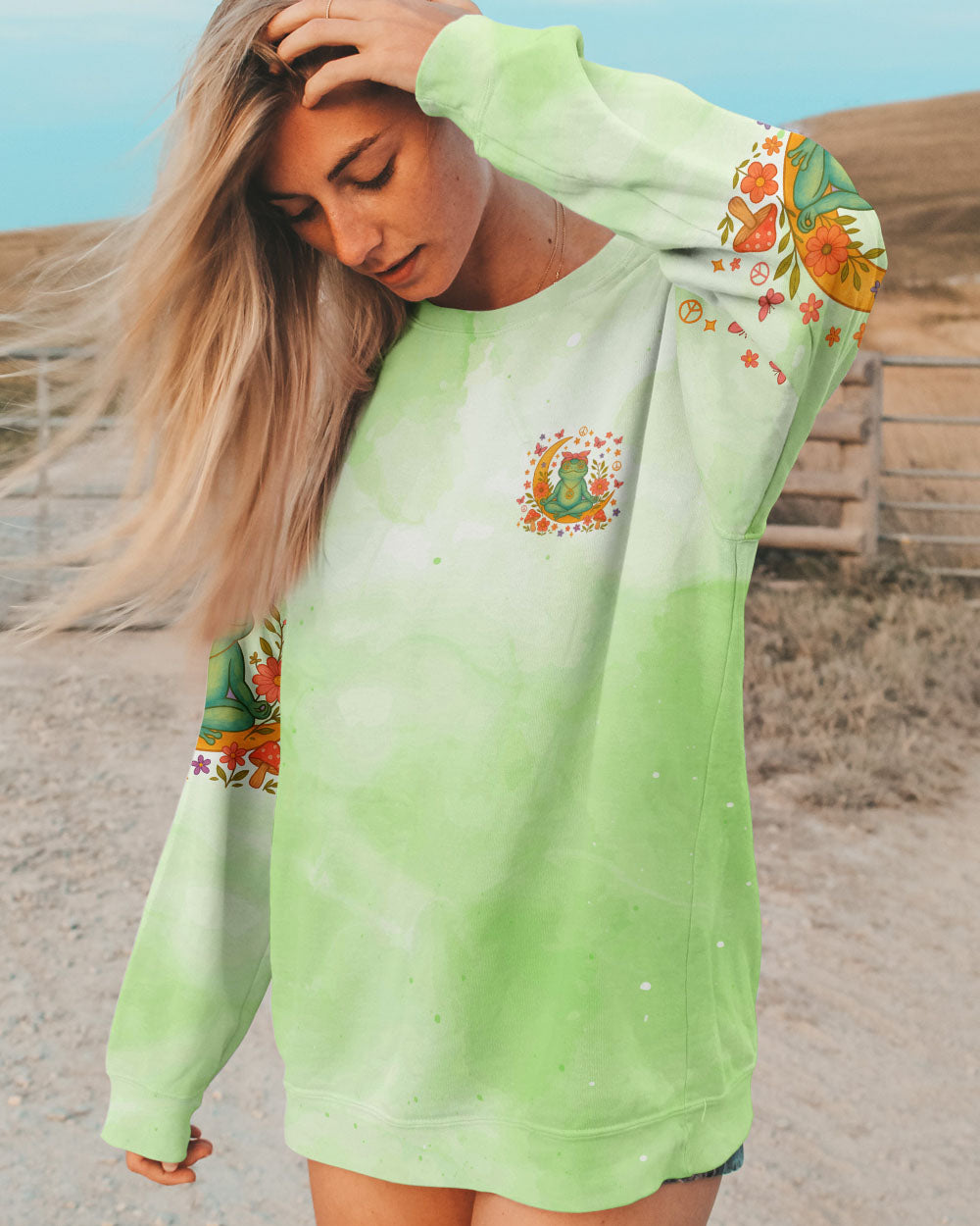 JUST BREATHE FROG ALL OVER PRINT - TLNZ0605253