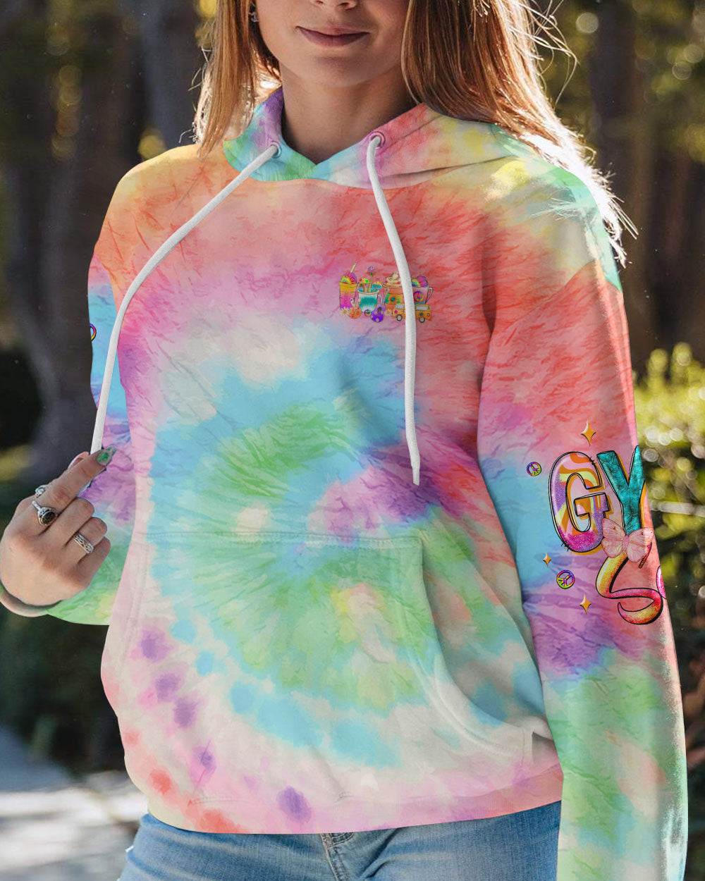 JUST A GIRL WITH A GYPSY SOUL TIE DYE ALL OVER PRINT - TLNZ0609231