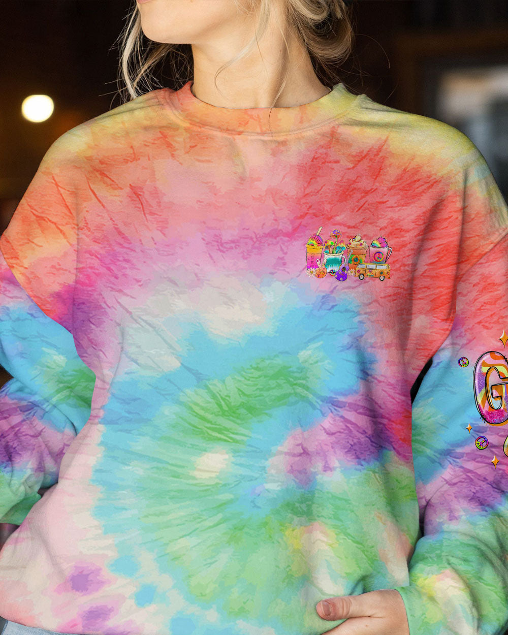 JUST A GIRL WITH A GYPSY SOUL TIE DYE ALL OVER PRINT - TLNZ0609231