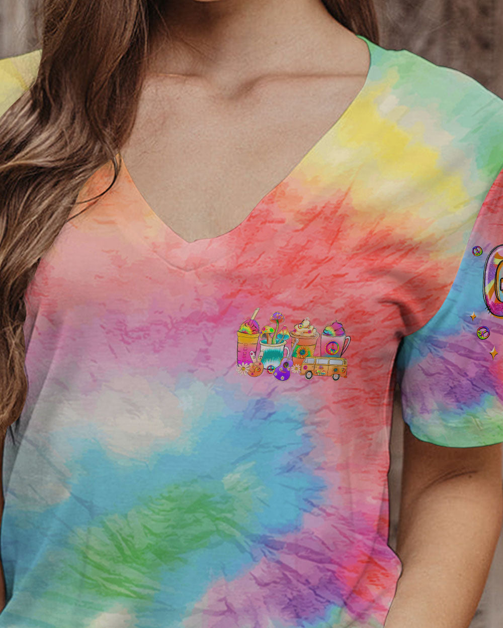 JUST A GIRL WITH A GYPSY SOUL TIE DYE ALL OVER PRINT - TLNZ0609231