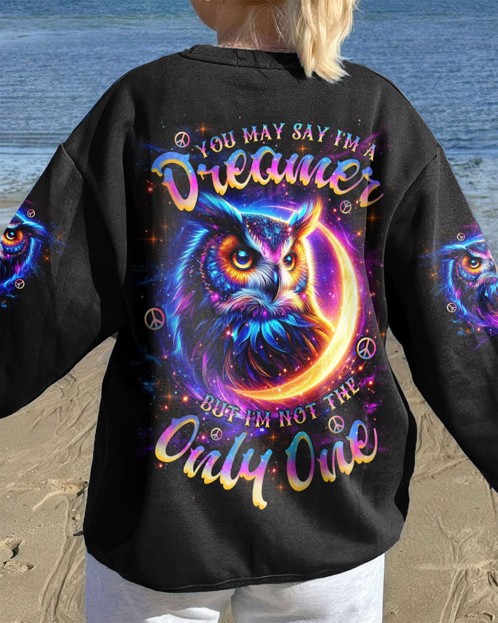 YOU MAY SAY I'M A DREAMER OWL MOON ALL OVER PRINT - TLNZ0609255