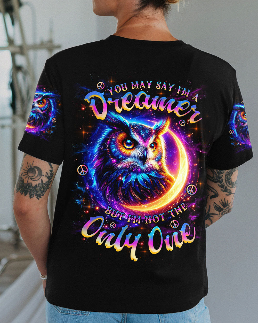 YOU MAY SAY I'M A DREAMER OWL MOON ALL OVER PRINT - TLNZ0609255