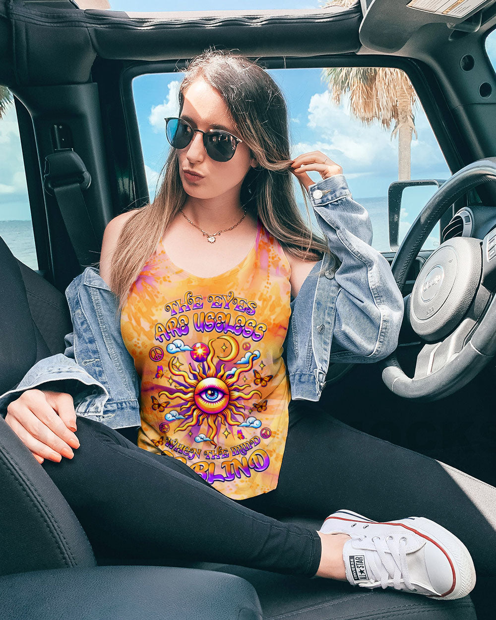 THE EYES ARE USELESS WHEN THE MIND IS BLIND TIE DYE ALL OVER PRINT   - TLNZ0705252