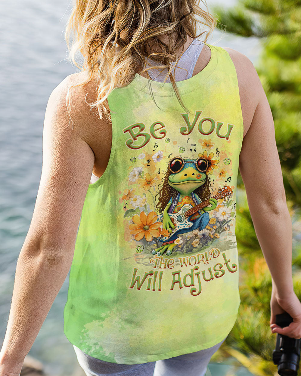 BE YOU THE WORLD WILL ADJUST FROG ALL OVER PRINT - TLNZ0709231